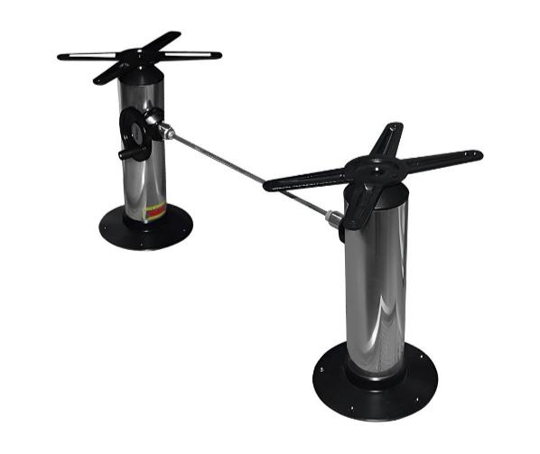 Pie de mesa doble pata hidráulico