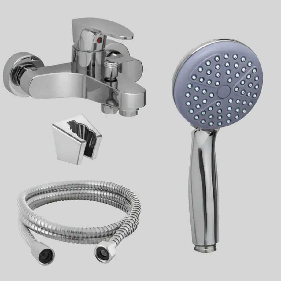 Grifería monocomando con duchador