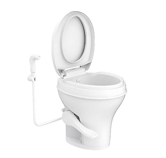 Inodoro con sistema a pedal y bidet
